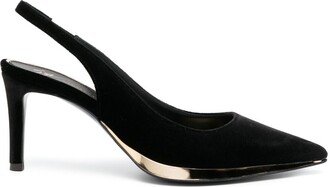 Virgyn 105mm slingback leather pumps