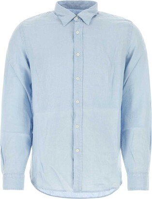 Long-Sleeved Button-Up Shirt-AA