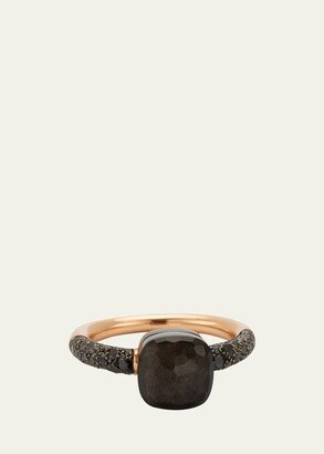 NUDO Petite 18k Gold/Titanium Ring with Obsidian & Black Diamond