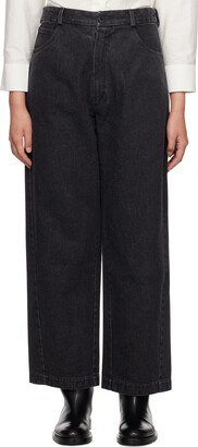 Cordera Black Straight-Leg Jeans