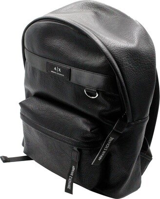 Backpack In Very Soft Faux Leather In Soft Grain With Gro Trim And Zip Puller With Logo. Adjustable Shoulder Straps .