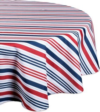 Patriotic Stripe Outdoor Tablecloth 60