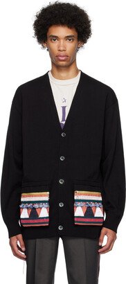 Black Patch Pocket Cardigan