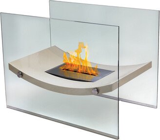 Anywhere Fireplaces Broadway High Gloss Fireplace With Tempered Glass-AA