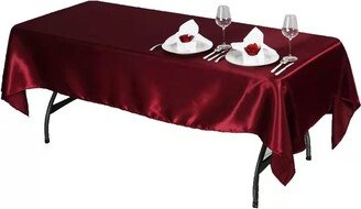 Burgundy Satin Tablecloths