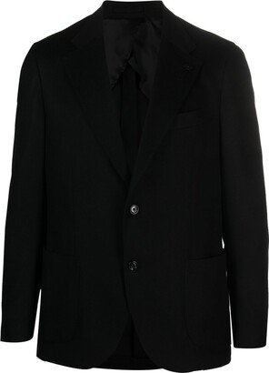 Single-Breasted Wool-Cashmere Blazer