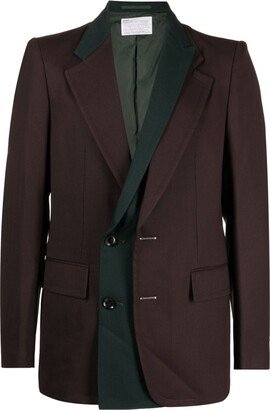 Layered Single-Breasted Blazer-AF