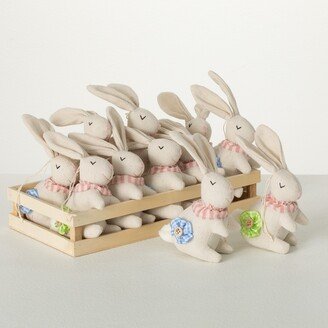 Sullivans 5.5 Bunny Character Minis - Set of 12, White - 1.5L x 3W x 5.5H