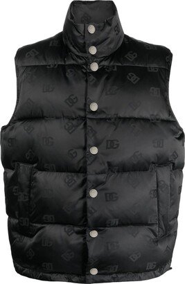 Monogram-Jacquard Padded Gilet