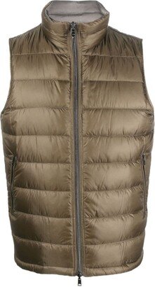 Zip-Up Reversible Gilet-AA