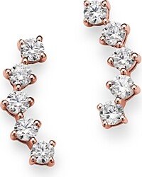 Diamond Ear Climbers in 14K Rose Gold, 0.50 ct. t.w. - 100% Exclusive