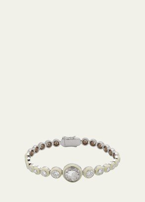 Enamel Tennis Diamond Shaker Bracelet