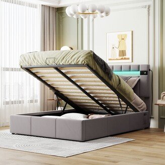 CTEX Bed Full Size with LED light, Bluetooth Player and USB Charging