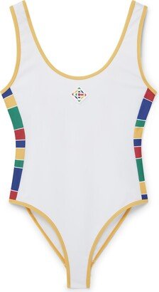 Flag Logo One-Piece Swimsuit