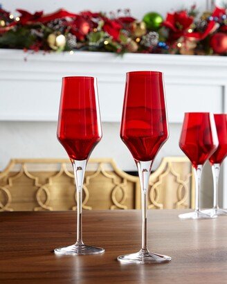 Cotessa Red Champagne Flute