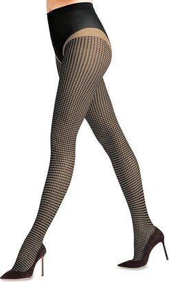 Houndstooth Tights (Beige (Powder 4169)) Hose