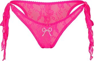 Skims Sleepover Lace Hipster | Flamingo