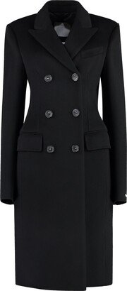 Double-breasted Wool Coat-CR