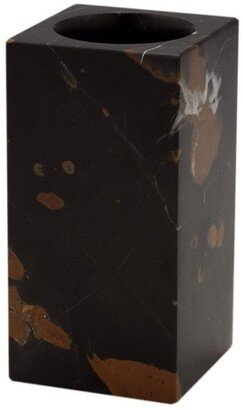 Marble Crafter Myrtus Collection Square Black & Gold Marble Tumbler