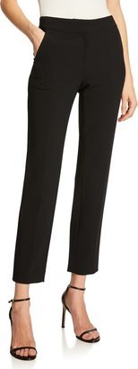 Emma Marocain Cropped Pants, Caviar