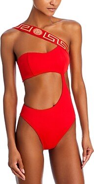 Cutout One Shoulder One Piece Swimsuit