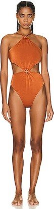 Katarina One-piece Swimsuit in Rust