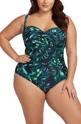 Artesands Palmspiration Botticelli Underwire D- & DD-Cup Bandeau One-Piece Swimsuit