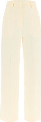 High-Waisted Relaxed-Fit Tailored Pants