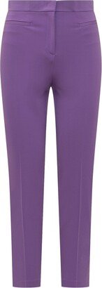 High-Waist Cropped Tailored Trousers-AD