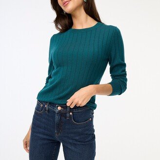 Women's Ribbed Merino Wool-Blend Sweater