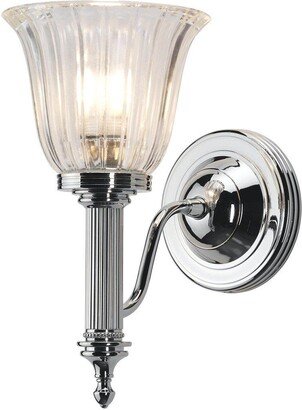 Netlighting Carroll 1 Light Bathroom Wall Light Polished Chrome IP44 G9