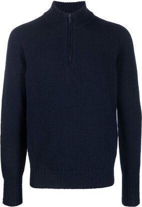 Lambswool Half Zip Sweater