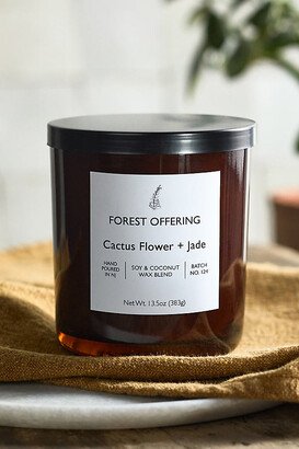 Forest Offering Candle, Cactus Flower + Jade