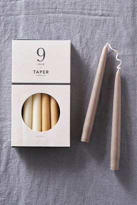 Unscented Taper Candles, Set of 6 Mixed