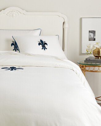 Montague & Capulet 400Tc Fleur De Lis Embroidery Duvet Collection-AA