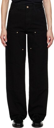 Black Double Knee Jeans