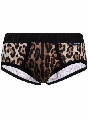 Leopard-Print Boxer Briefs