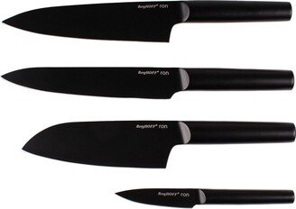 Ron 4Pc Knife Set Black, 4 knives