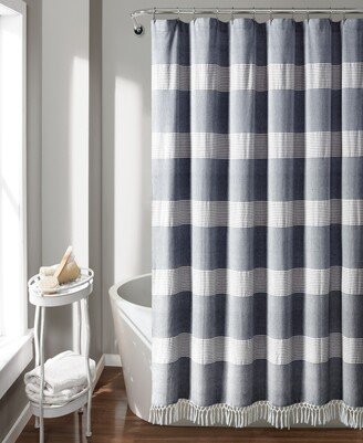 Tucker Stripe Yarn Dyed Cotton 72 x 72 Shower Curtain