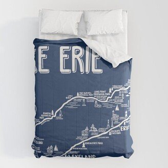 Lake Erie Map Comforter