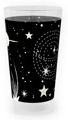 Outdoor Pint Glasses: Solar System Outdoor Pint Glass, Black