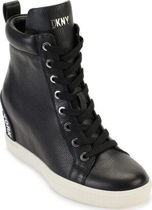 Women's Essential High Top Slip on Wedge Sneaker-AA