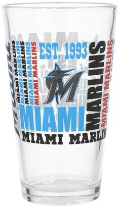 Miami Marlins 16 oz Team Spirit Pint Glass