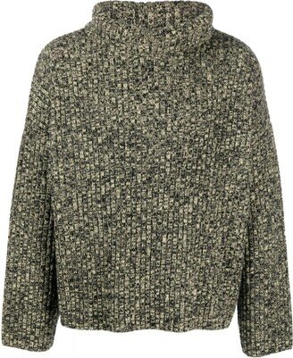 Mock-Neck Wool-Blend Jumper