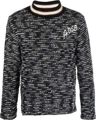 Logo-Embroidered Mock-Neck Jumper