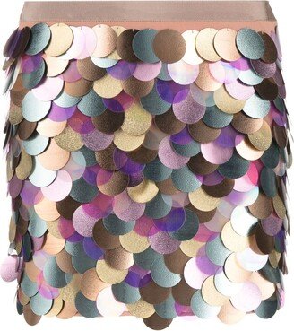 Macro-Sequinned Mini Skirt