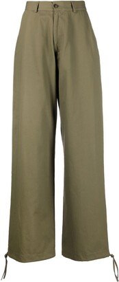 Straight-Leg Tailored Trousers-GM