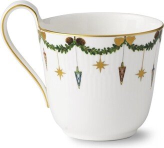 Star Fluted High Handle Mug, 11 Oz