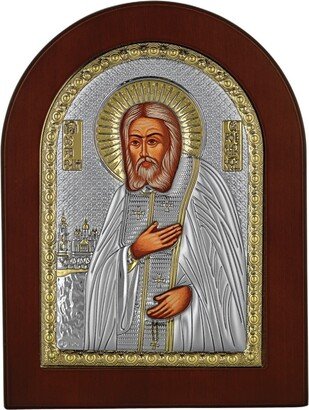 Saint Serafim Of Sarof - Greek Orthodox Catholic Christian Byzantine-Silver Icon