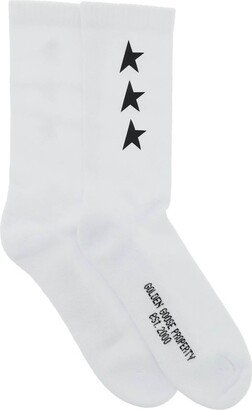 Star Print Crew Socks